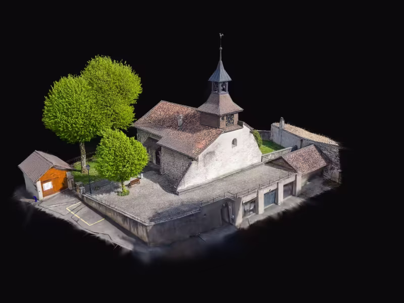 Aperçu : Église Saint-Étienne de Montcherand, modèle navigable